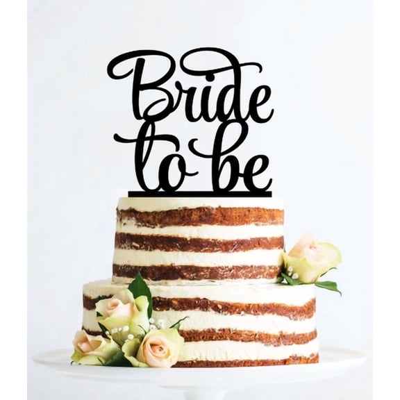 Bride To Be Cake Topper, Bridal Shower, Engagement Party Decoration, Usa