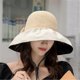 thumbnail image 3 of Women's Foldable Floppy Hat, Fashion Bow Wide Brim Sun Protection Hats, Summer Uv Protection Cap Travel Outdoor Beach Visor Caps, 3 of 4