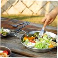 thumbnail image 4 of Mobutofu Stainless Steel Frying Pan Easy to Clean Non-stick Kitchen Tool 1 Pc, 4 of 8