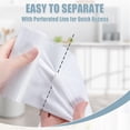 thumbnail image 3 of 8 Gallon Trash Bags - 50 Count 8 Gal Medium Trash Bags, Unscented White 8 Gallon Garbage Bags for Office, Bedroom, Bathroom, Kitchen, 3 of 4
