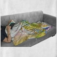 thumbnail image 6 of Sketchy Soft Flannel Fleece Blanket, Hands Drawn Image of a Bicycle Abstract Colorful Pattern Bow on Bike Illustration, Cozy Plush for Indoor and Outdoor Use, 70" x 90", Multicolor, by Ambesonne, 6 of 6