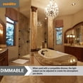thumbnail image 3 of Sunlite LED B11 Torpedo Tip Chandelier Light Bulb, 5 Watts (40W Equivalent), European E14 Base, Dimmable, 2700K Warm White, Clear, 6 Pack, 3 of 6