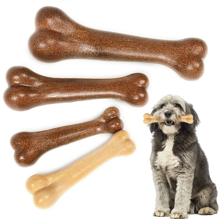 Indestructible Dog Chew Toys for Aggressive Chewers Large Breed , Tough Puppy Teething Chew Toy Bones for Medium Small Pet Dogs Anxiety Relief Durable