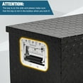 thumbnail image 3 of M optimized Aluminum Truck Tool Box 30"/39" Lockable Under Seat Storage Organizer, Heavy-Duty Weatherproof Car Toolbox for Pickup, SUV, Rust-Proof Design with Side Handle, 3 of 8