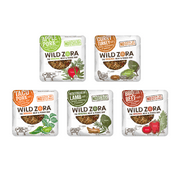 Wild Zora Meat and Veggie Bars - Variety Pack Sampler - Healthy Jerky Paleo Snacks with Organic Veggies - Gluten Free, Soy Free, High Protein, No Added Sugar - (5-Pack)
