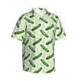 thumbnail image 2 of Daiia Green Cucumber1 Hawaiian Shirt for Men Gentle Cotton Regular Short Sleeve Casual-Medium, 2 of 9