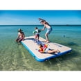 thumbnail image 6 of Open Box Wateraft 13' x 6' Inflatable Floating Island Dock Platform Raft, 6 of 7