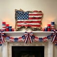 thumbnail image 5 of 4th of July Decorations Rustic Wooden American Flag,Handcrafted Patriotic Wall Hanging Decoration,Indoor Wall and Outdoor Porch Festive Decor, 5 of 7