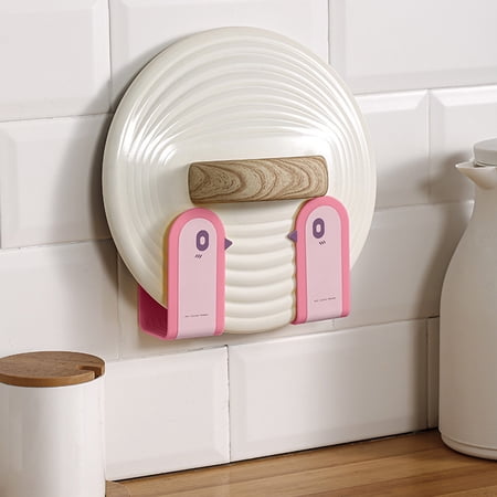 Cartoon Style Pot Lid Holder Kitchen Shelves Wall Mounted Storage Rack Plate Draining Rack for Household Storage Durable Kitchen Organizer for Cookware and Pot Lid Management by UKHCCC Cartoon Style Pot Lid Holder Kitchen Shelves Wall Mounted Storage Rack Plate Draining Rack for Household Storage Durable Kitchen Organizer for Cookware and Pot Lid Management by UKHCCC