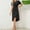 Black, variant on Bodycon Dresses For Women Sevevn Women's Fashion Casual Solid Color Short Sleeve Round-Neck Dress