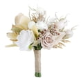 thumbnail image 1 of Ramo de boda, ramo de novia, romántico realista, ramo de novia, flores artificiales para decoración de aniversario de graduación, 1 of 8