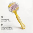 thumbnail image 1 of Women's Razor for Body Hair Removal - Yellow with Lubricating Strip - Safe for Legs, Underarms & Bikini Area - Ergonomic Handle for Smooth Shaving, 1 of 1