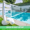thumbnail image 6 of GoSports Splash Net PRO Pool Volleyball Net - Includes 2 Water Volleyballs and Pump - White, 6 of 6