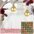thumbnail image 4 of christmas decorations Christmas ball decorations, 30mm shatter-resistant Christmas tree pendants, 36 pieces per package, 4 of 4