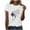 White#2, variant on Tnhcen Women's Summer New Arrivals Print Crewneck Tops | Casual Short Sleeve Knit Blouses S-3XL | Polyester Spandex Blend Plus Size Tops