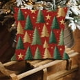 thumbnail image 6 of Santa Claus Pink Christmas Trees, Christmas Throw Pillow - Ultra Soft Fluffy Holiday Decor Festive Bed Sofa Couch Decor, 6 of 6