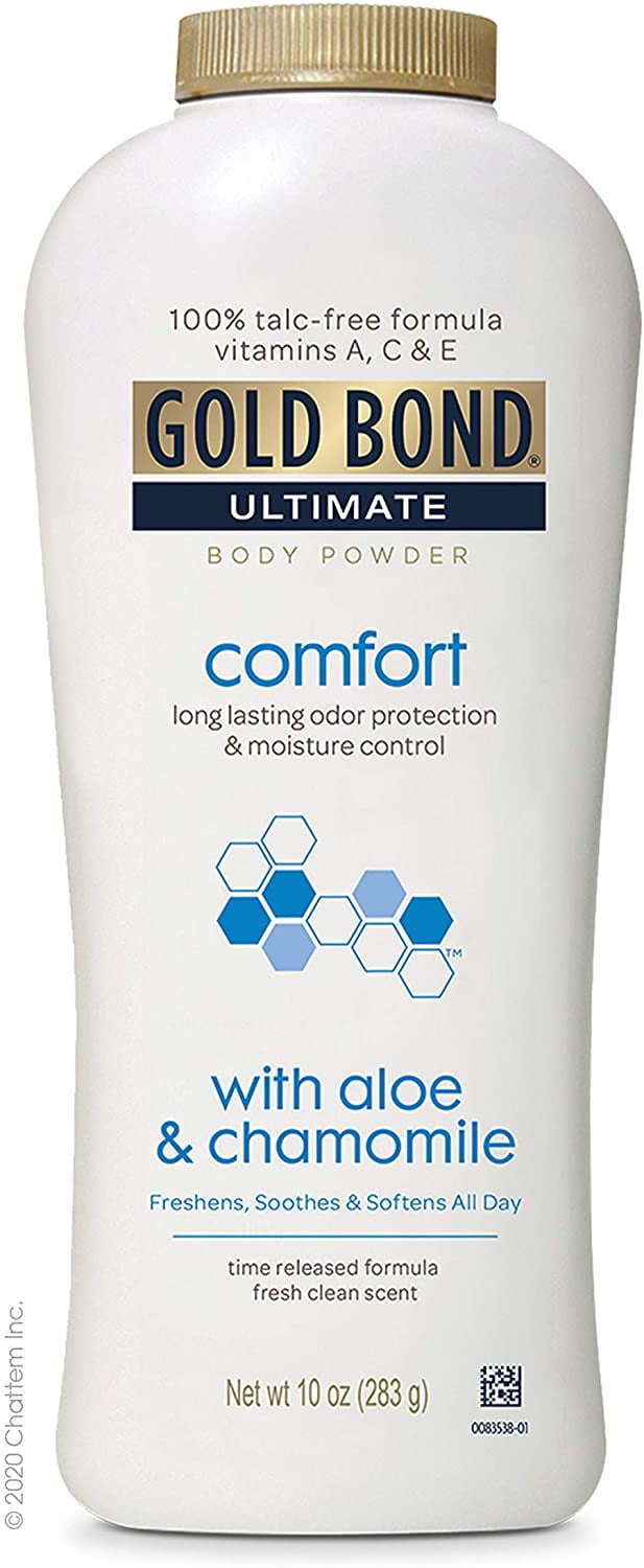 Gold Bond Ultimate Comfort Body Powder 10 oz. (Pack of 3), TalcFree
