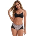 thumbnail image 4 of DARING DIVA Women's Ice Silk Mid-Waisted Full Coverage Boxer Briefs XL Light Pink, 4 of 6