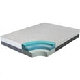 thumbnail image 2 of Omne Sleep 10" Queen Gel Memory Foam Mattress in White/Dark Gray, 2 of 4