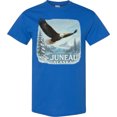 thumbnail image 3 of Inktastic Juneau Alaska Bald Eagle Mountain Landscape T-Shirt, 3 of 5
