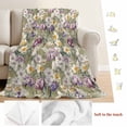 thumbnail image 5 of Dark Sage Green Botanical Blanket Soft Cozy Warm Throw Blanket for Couch, Plush Fuzzy Flannel Fleece Blankets for Sofa, Spring Floral Summer Botanical Retro Bed Blankets Gifts for Men, 32"x48", 5 of 9