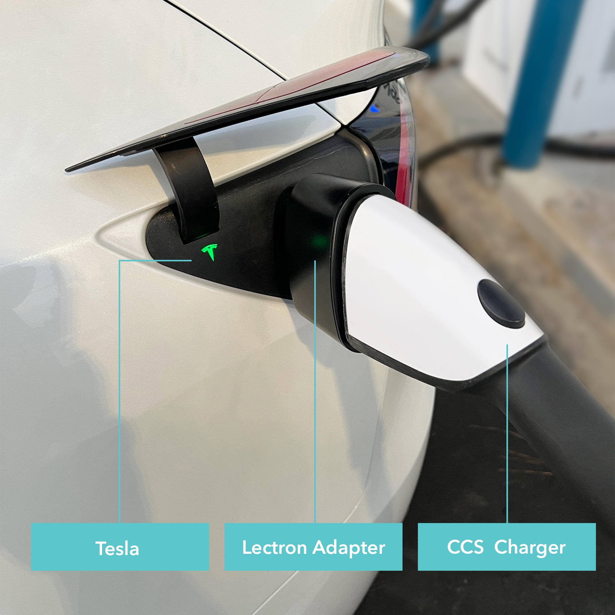  Lectron CCS Adapter for Tesla Model 3,Y, S and X - for Tesla  Owners Only - Fast Charge Your Tesla with CCS Chargers (Black) : Automotive
