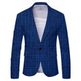 thumbnail image 4 of Chaqueta de traje informal de primavera para hombre, traje británico de talla grande para hombre, 4 of 5