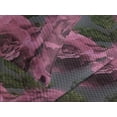 thumbnail image 3 of Ambesonne Rose Quilted Coverlet 3 Pcs, Romantic Pattern Flowers Print, King Size, Eggplant Evergreen and Pink, 3 of 4