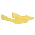 thumbnail image 3 of ODD SOX – Basix Unisex Medium No Show Socks – Yellow Heather – Soft Cotton Blend Low Profile Fit –, 3 of 6