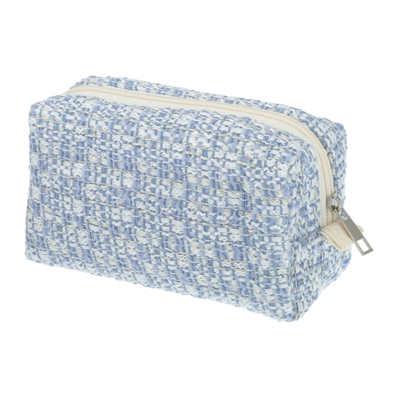 Unique Bargains 1 Pc Women Portable Travel Cosmetic Bag Blue