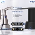 thumbnail image 5 of Fithood 2 Handles Bathroom Sink Faucet, Matt Black Centerset RV Bathroom Faucets for 3 Hole, 5 of 5