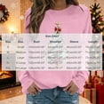 thumbnail image 6 of Wooowa Christmas Tree with Bow Print Long Sleeve Sweatshirt Top Round Neck Casual Soft Breathable for Holiday Home Party Daily Wear, 6 of 6