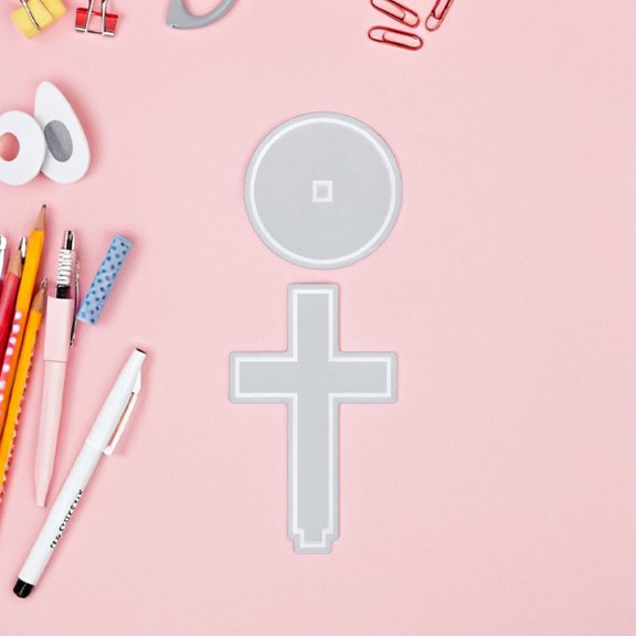 WHAMVOX DIY Cross Resin Mold Large Silicone Mold for Epoxy Resin Casting Standing Cross with Base for Home Decoration Candle Making Religious Art Projects