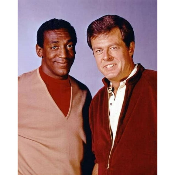 I Spy TV series Bill Cosby smiles with Robert Culp 8x10 inch photo