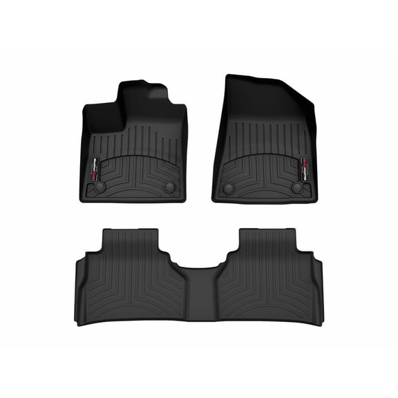 WeatherTech Custom Fit FloorLiners compatible with 2025-2026 Nissan Murano - 1st & 2nd Row, Black