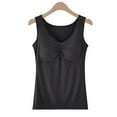 thumbnail image 2 of Agkizg Fall Women's Sleeveless Tank Pajama Tops,Women's Cotton Sleepwear T-Shirt,Fashion Solid Color with Chest Pad No Steel Rings Bottom Underwear, 2 of 4