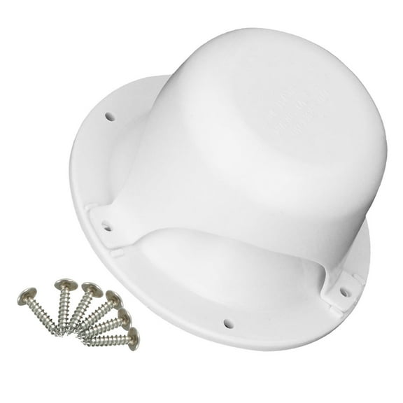OUNONA RV Roof Vent Cover Kits With Screws Camper Vent Cap For RV Trailer RV Roof Vent Cover Replacement RV Plumbing Vent Caps With 6 Screws White