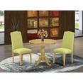 thumbnail image 7 of AMEN3-OAK-07 3 Piece DINETTE SET - 1 Dining Table and 2 Limelight Upholstered Dining Chairs - Oak Finish, 7 of 7