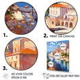 thumbnail image 3 of Designart "Scenic Views Of Italy III" Italy Floater Framed Wall Art Prints, 3 of 5