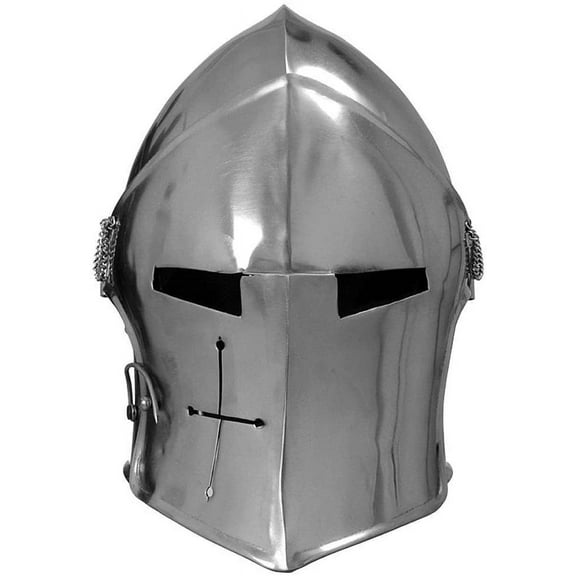 VISORED BARBUTA HELMET