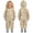 Beige, variant on Toddler Kids One Piece Waterproof Rain Suit - Hooded Full Body Coverall with Zipper & Cartoon Print,Raincoat for Boys & Girls Ages 1-8 Years