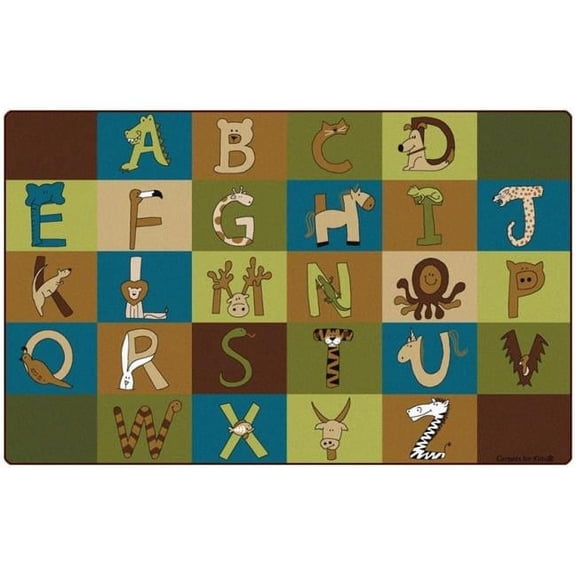 Carpets for Kids 55762 A to Z Animals Nature Rug