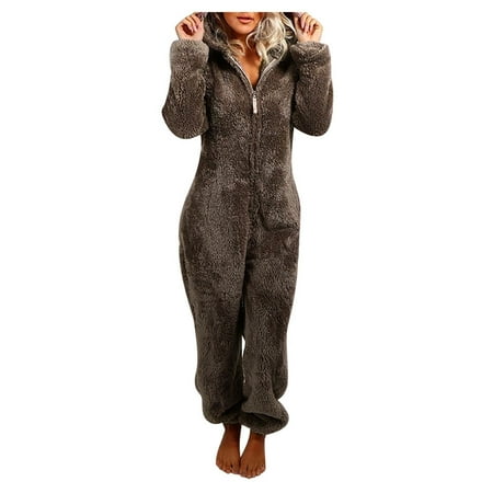 

KI-8jcuD Women Pajamas Casual Sleepwear Sleeve Winter Warm Rompe Hooded Long Jumpsuit Women s Coat Warm Down Scrub Full Zip Women Extra Long Sleeve Jacket for Women Hood Jacket Women Outdoor Jackets
