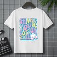 thumbnail image 5 of WEAIXIMIUNG Easter Children's Casual Letter Pattern Print Multicolor Round Neck Short Sleeves 120, 5 of 8