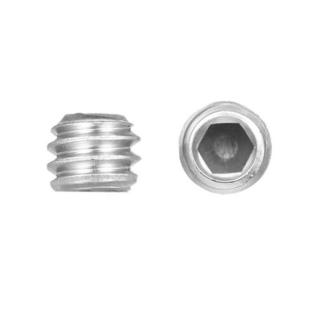 

Docooler DIN916 304 Stainless Steel Bolt Grub Screw Cup Point Hex Socket Set