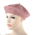 thumbnail image 3 of QASIEATN Womens Comfortable Berets Women's Solid Color Warm Winter Beret Casual Cute Ski Hat Fall Fashion Accessories, 3 of 8