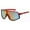 Red Frame XL, variant on Wrap Around XL Large Men Mirror Len Fishing Cycling Day Driving Sport Sunglasses