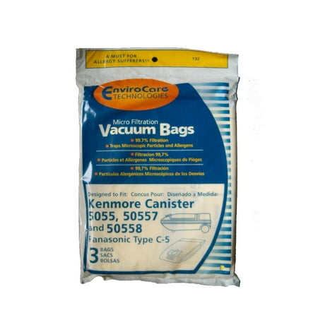 6 Kenmore Canister Type C Sears Vacuum Bags Panasonic 6 Kenmore Canister Type C Sears Vacuum Bags Panasonic Cleaners Mc