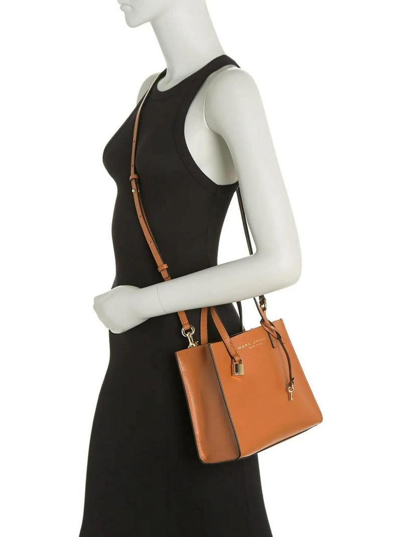 Marc Jacobs Mini Grind Leather Tote Smoked Almond - Walmart.com