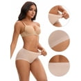 thumbnail image 3 of Unique Bargains High Rise Full Coverage Soft Briefs 2XL Beige, 3 of 6